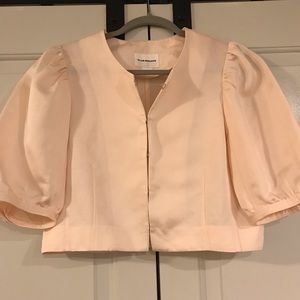 Blush cropped jacket